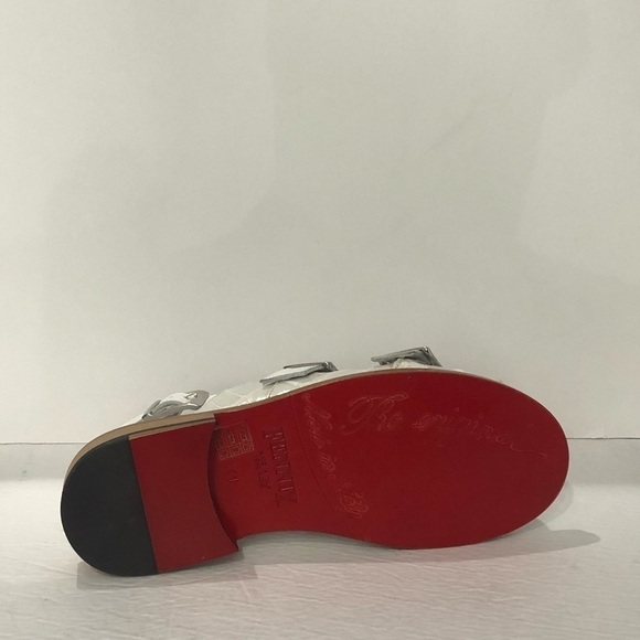 Fennix Italy sandal white leather calf/alligator - Picture 5 of 5